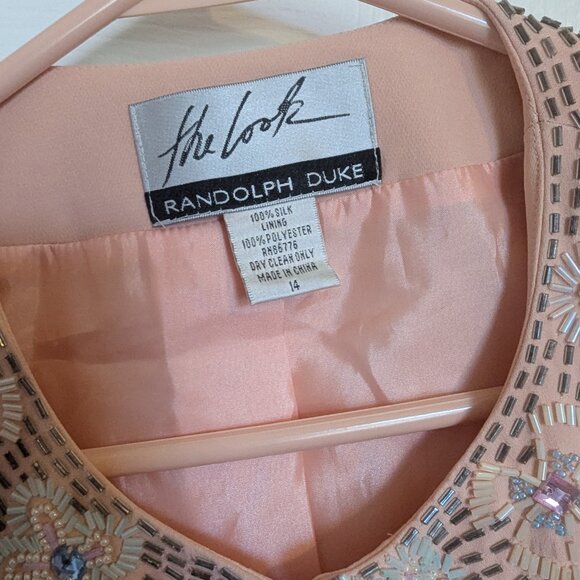 Randolph Duke | SILK BEADED SEQUIN LUXURY BLAZER | NEVER WORN ! | 14 | 90s VTG - Picture 3 of 12